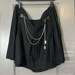 Hot Top Plus Coffin Chain Skirt 2X